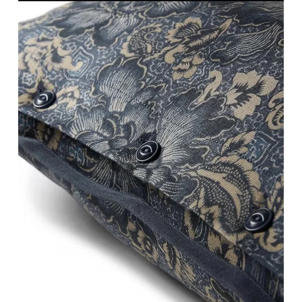Ralph Lauren Keaton Pillow Sham Indigo Blue Floral $145.00 -Brand New - Standard